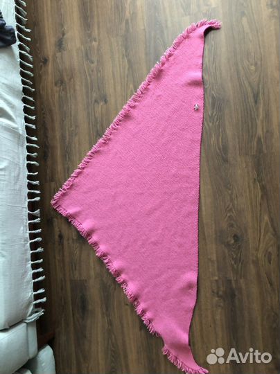 Шаль платок ручной вязки шерсть