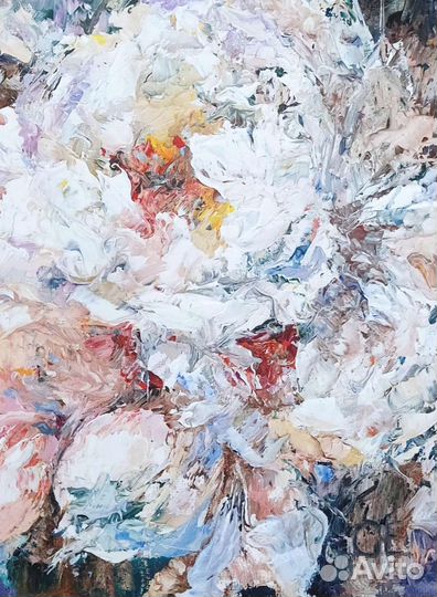 Картина маслом цветы