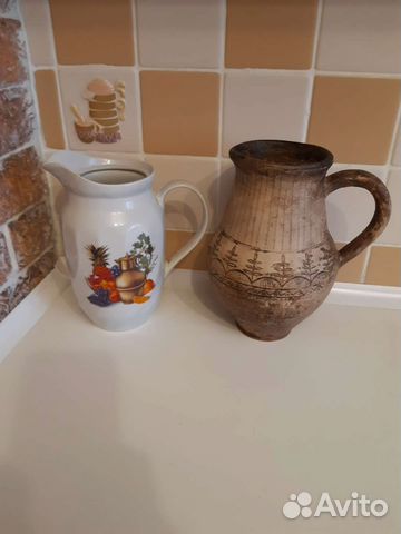 Кувшин 1.4л, 2л винтаж, керамика