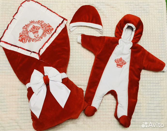 Конверт-Комплект на выписку для девочки