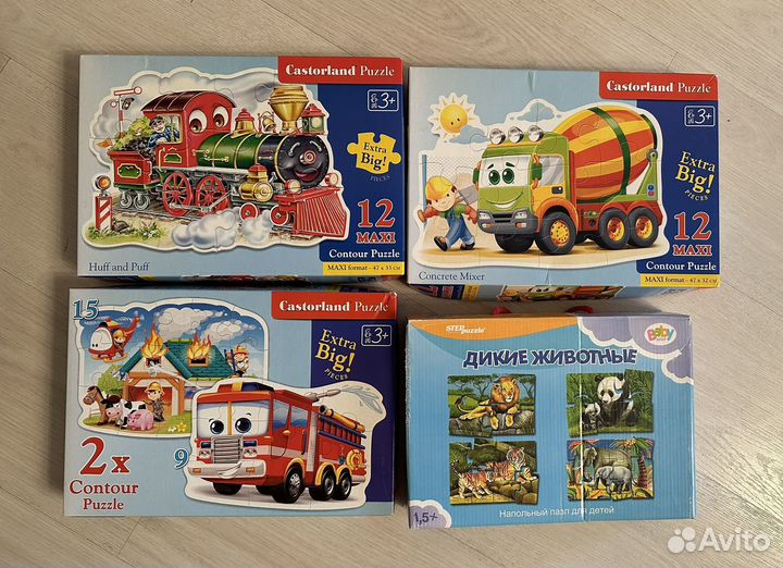 Пазлы детские от 1,5 лет