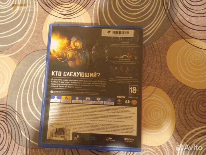 Диск на ps4 Mortal Kombat x