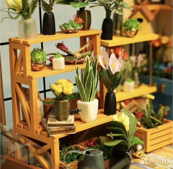 Конструктор Mini House DIY цветочная оранжерея