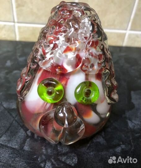 Статуэтка из цветного стекла Собака