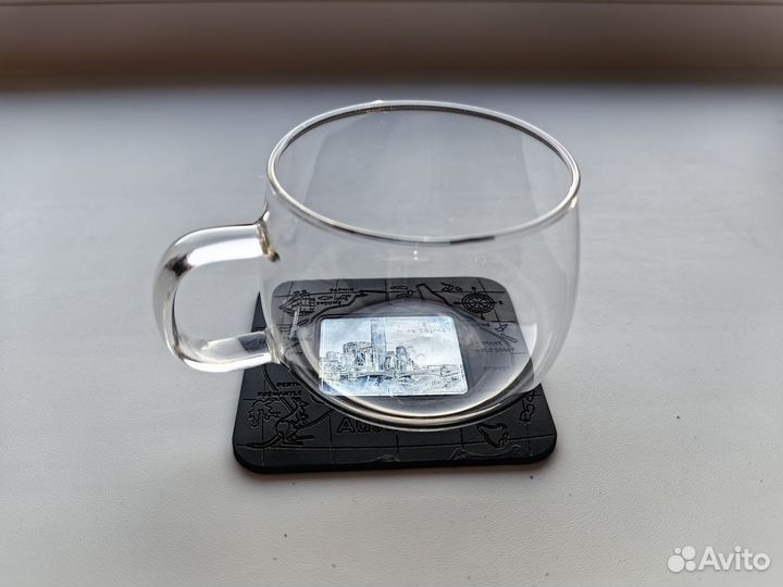 Чашка стеклянная