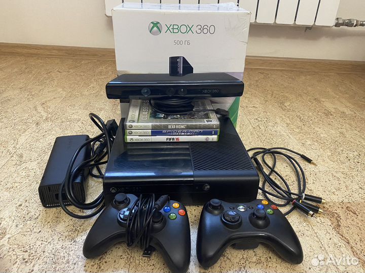 Xbox 360e 500 gb kinect