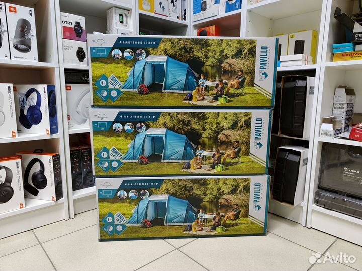 Палатка 6-местная 2-комн. с тамбуром Bestway Новая