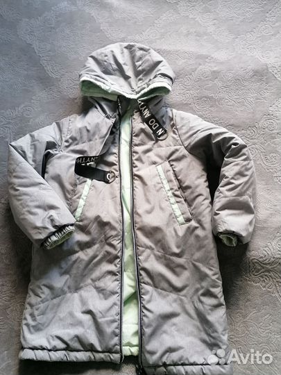 Куртка двусторонняя для девочки 128 134