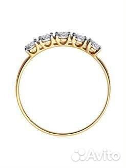 Золотое кольцо новое 585