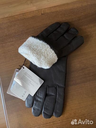 Мужские кожаные перчатки eleganzza 10/27новые