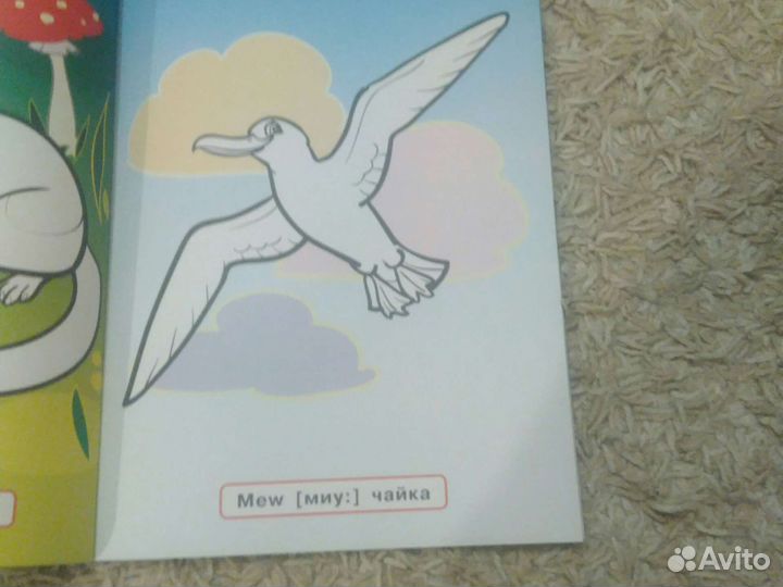 Обучающая раскраска на английском языке