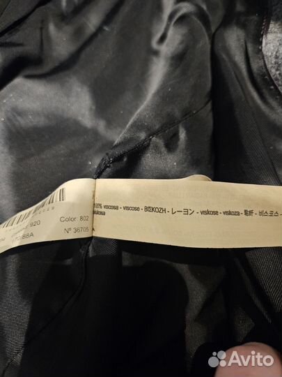 Massimo dutti пальто женское серое