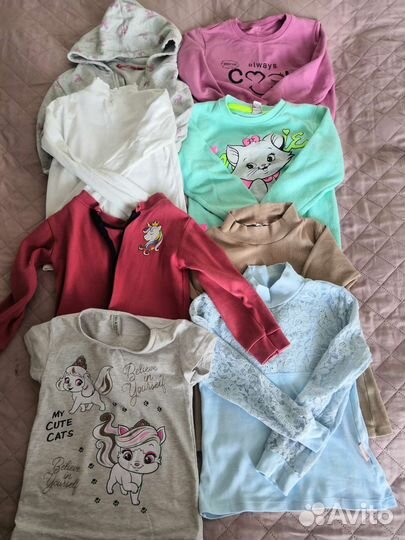 Детские вещи пакетом для девочек 110 116 122