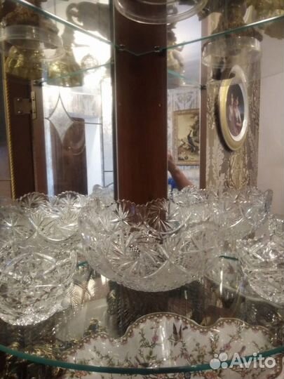 Ваза хрустальная