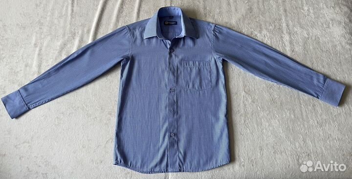 Рубашка школьная и свитер на мальчика 116-122