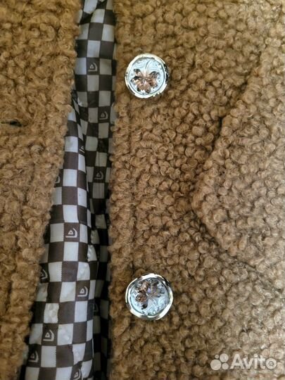 Пальто тедди для девочки 140