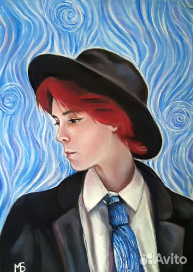 Портрет пастелью. Портрет по фото