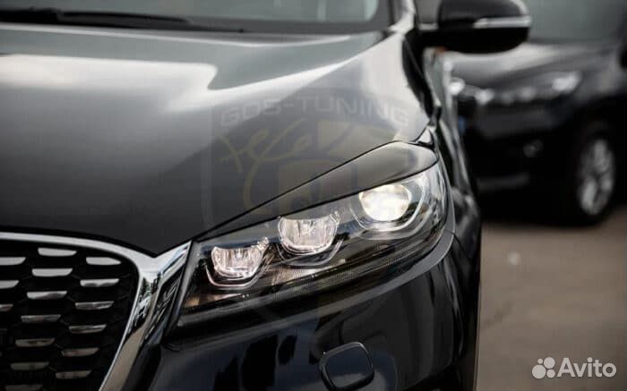 Реснички на передние фары Ixion Kia Sorento Prime