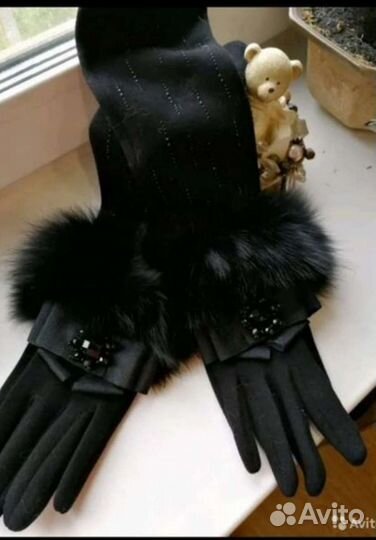 Варежки из натурального меха