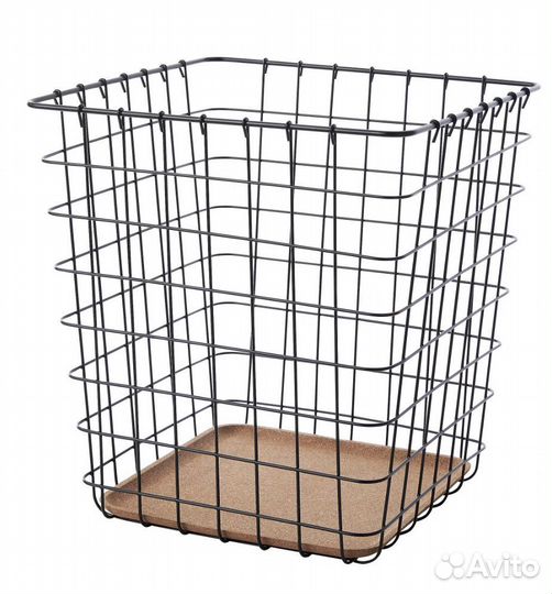 Икеа Корзина для бумаг, черный 20 л