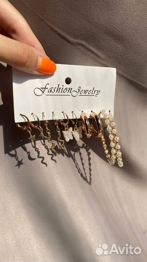 Серьги бижутерия