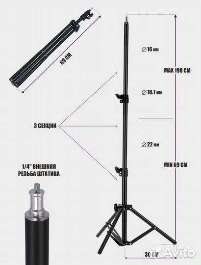 Софтбокс + штатив