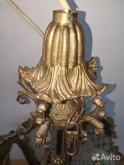 Люстра фонарь Бронза