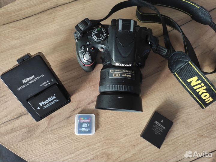 Фотоаппарат Nikon D5100 + Nikkor 35mm f/1.8G