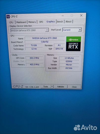 Видеокарта rtx 2060 12gb