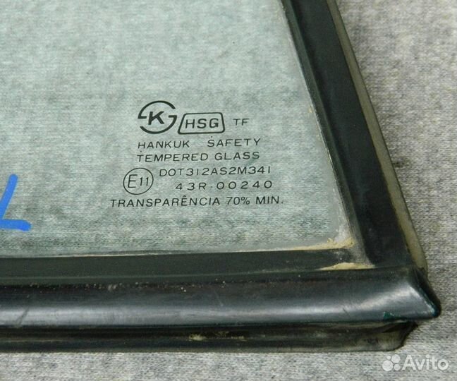 Стекло двери заднее глухое левое (форточка) Daewoo