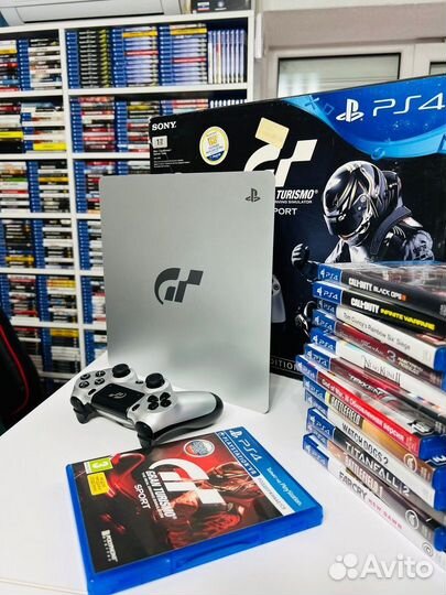 PS4 Slim 1TB 400 Игр Gran Turismo Limited Edition