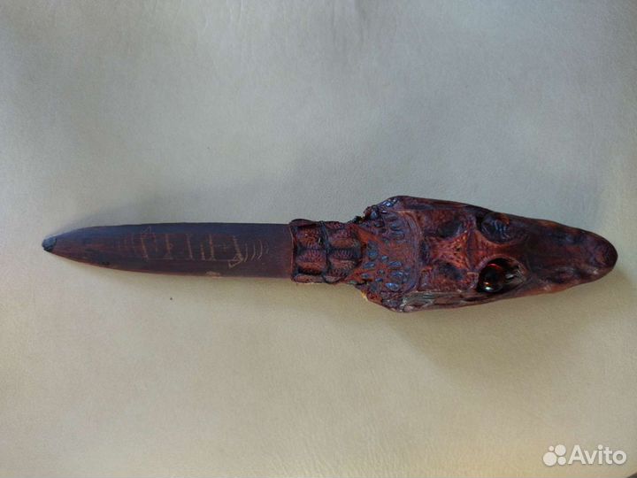 Нож сувенирный голова крокодила