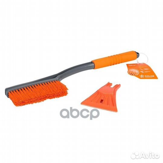 Щетка от снега и льда с мягкой щетиной + скребо