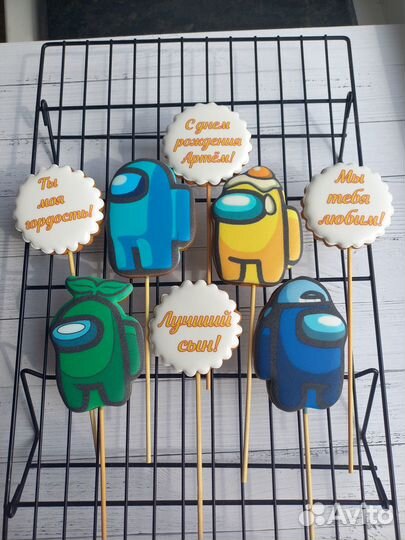 Топперы для торта, пряники, капкейки