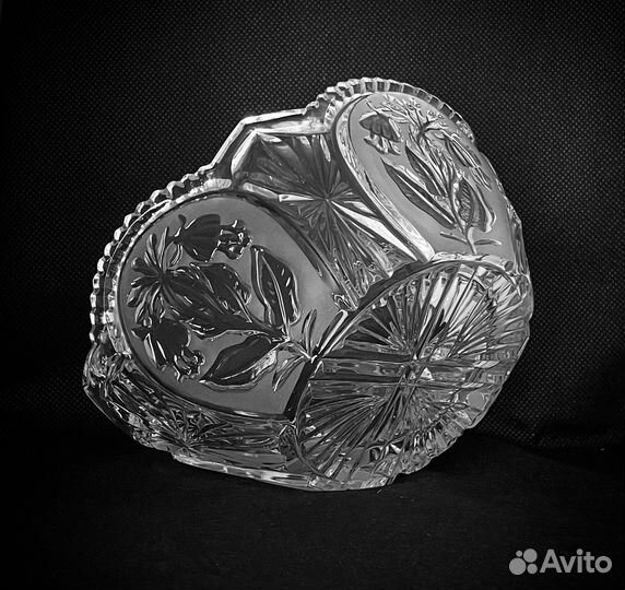 Ваза для конфет хрусталь СССР