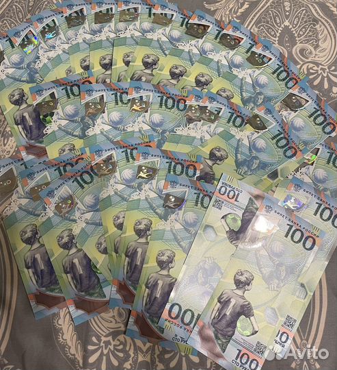 Олимпийская купюра 100 рублей 2018 года