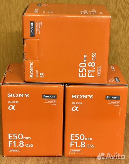 Sony E 50mm F/1.8 OSS (SEL50F18) Black Новый