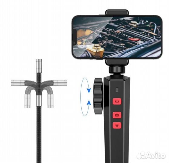 Эндоскоп Wi Fi с артикуляцией 8.5 мм и 6 мм