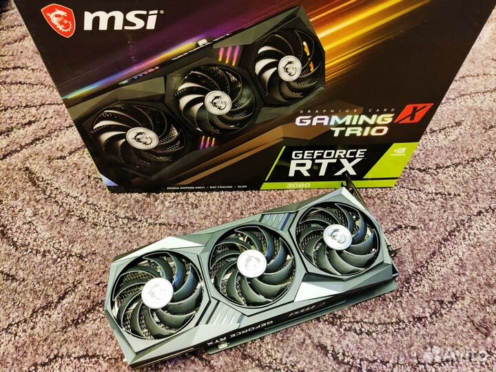 Msi RTX 3080 Gaming X Trio в идеальном состоянии