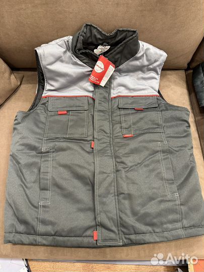 Бзрукавка теплая рабочая 56-58