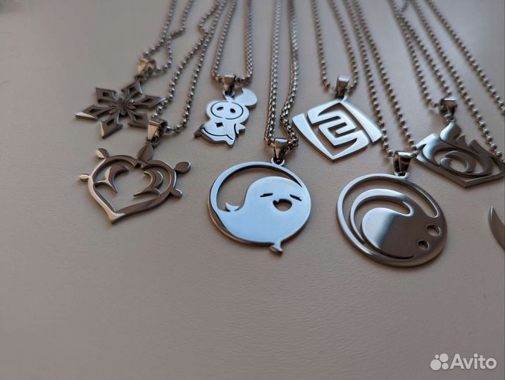 Genshin impact - огромные значки, кулоны, стикеры