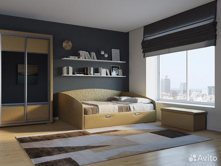 Мягкая детская кровать