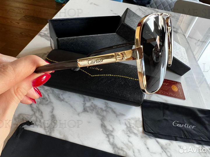 Cartier мужские солнцезащитные очки