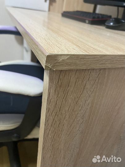 Компьютерный стол дуб сонома / белый