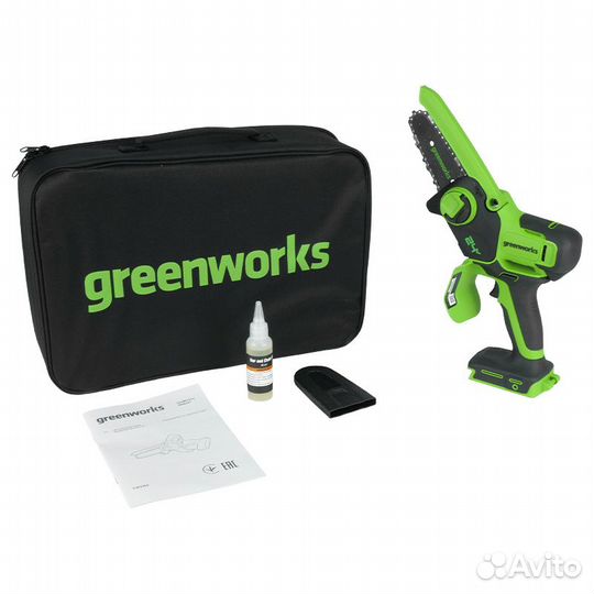 Цепная пила аккумуляторная Greenworks G24MCS10