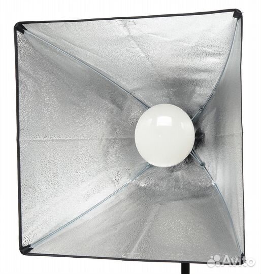 Светильник с софтбоксом 50х70, лампой и стойкой