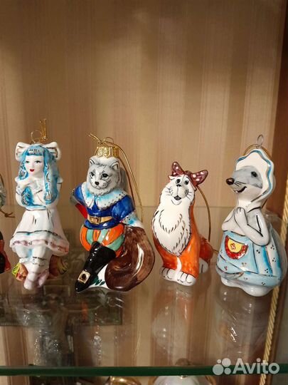 Фарфоровые ёлочные игрушки