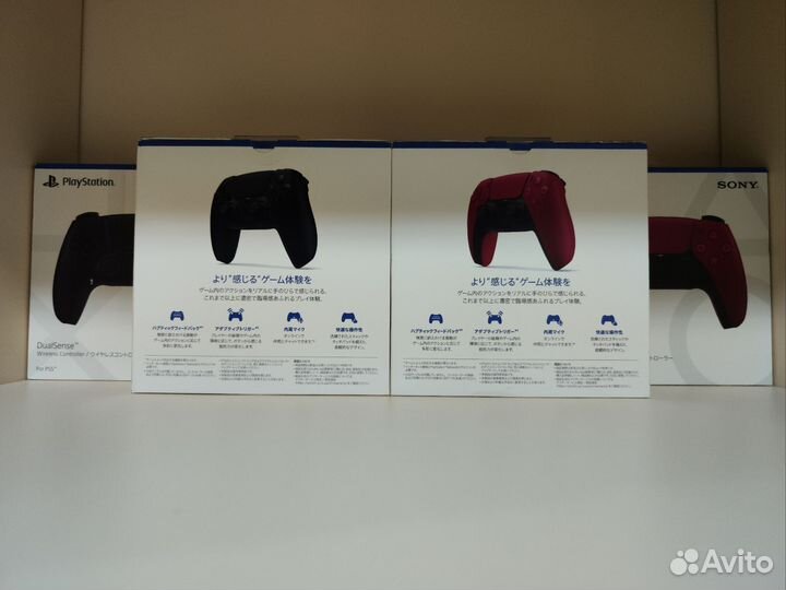 Новые геймпады Dualsense PS5(красный, чёрный)