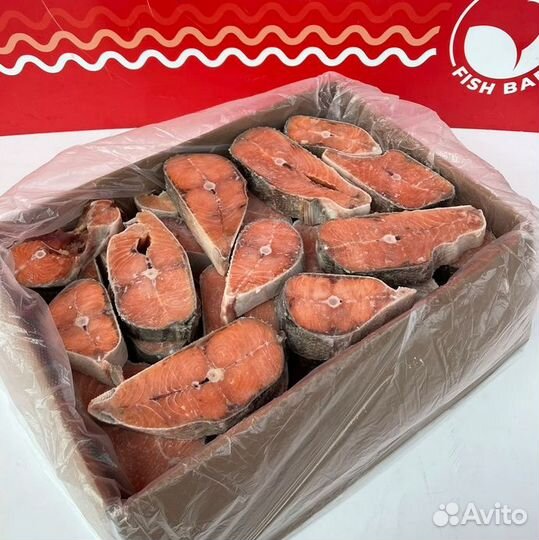 Кижуч свежемороженный стейки