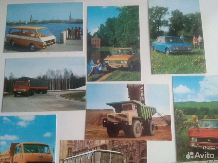 Открытки СССР автомобили новые
